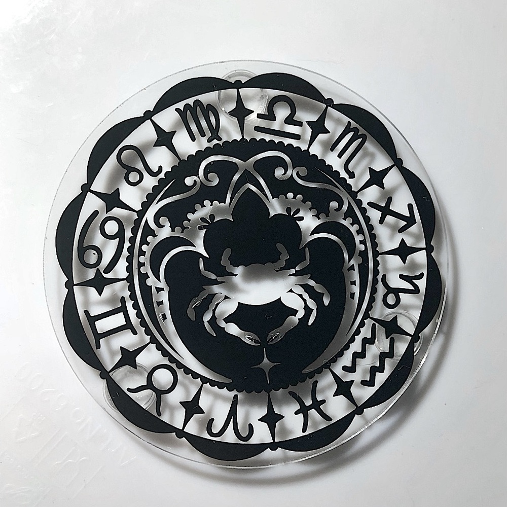 ✨Handmade✨ ♋️ Cancer Zodiac Coasters set of 4 - Picture 3 of 7